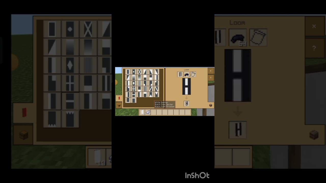 How to make 'A' alphabet banner in Minecraft/