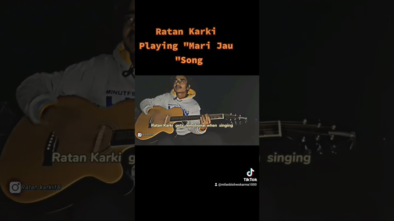 Ratan Karki Is playing Guitar In Mari Jau  ratankarki  youtube  youtubeshorts