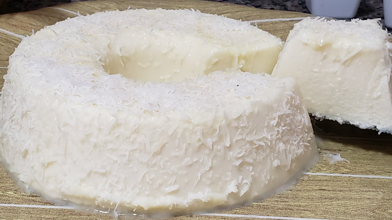 PUDIM DE COCO NÃO VAI AO FOGO É SÓ BATER, GELAR E PRONTO!