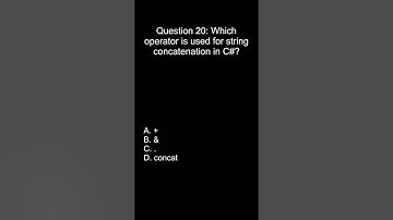 .NET Programming Interview Question #20 | C# MCQ for Practice