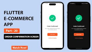 Flutter E-commerce App UI - Order Confirmation Screen (Part 20) | Speed Code | 2025