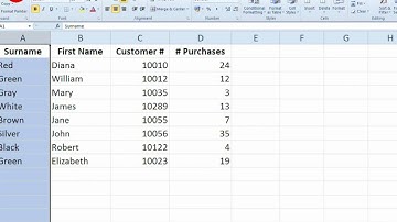 How To...Sort Data in Excel 2010