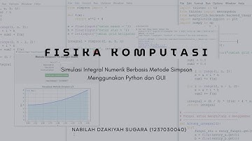 Fisika Komputasi - Simulasi Integral Numerik Berbasis Metode Simpson Menggunakan Python dan GUI