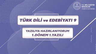 9Sınıf Türk Dili Ve Edebiyatı 1Dönem 1Yazılı