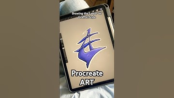 Drawing the Letter “A” in graffiti style! 👁🧊👁 #art #digitalart #A #graffiti #procreateart