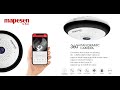 Mapesen wifi panoramic sd card dome camera operating demo