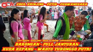 BARONGAN || JANTURAN || WAHYU TURONGGO PUTRI || EBEG KRINJING PETIR || live simelong glontor