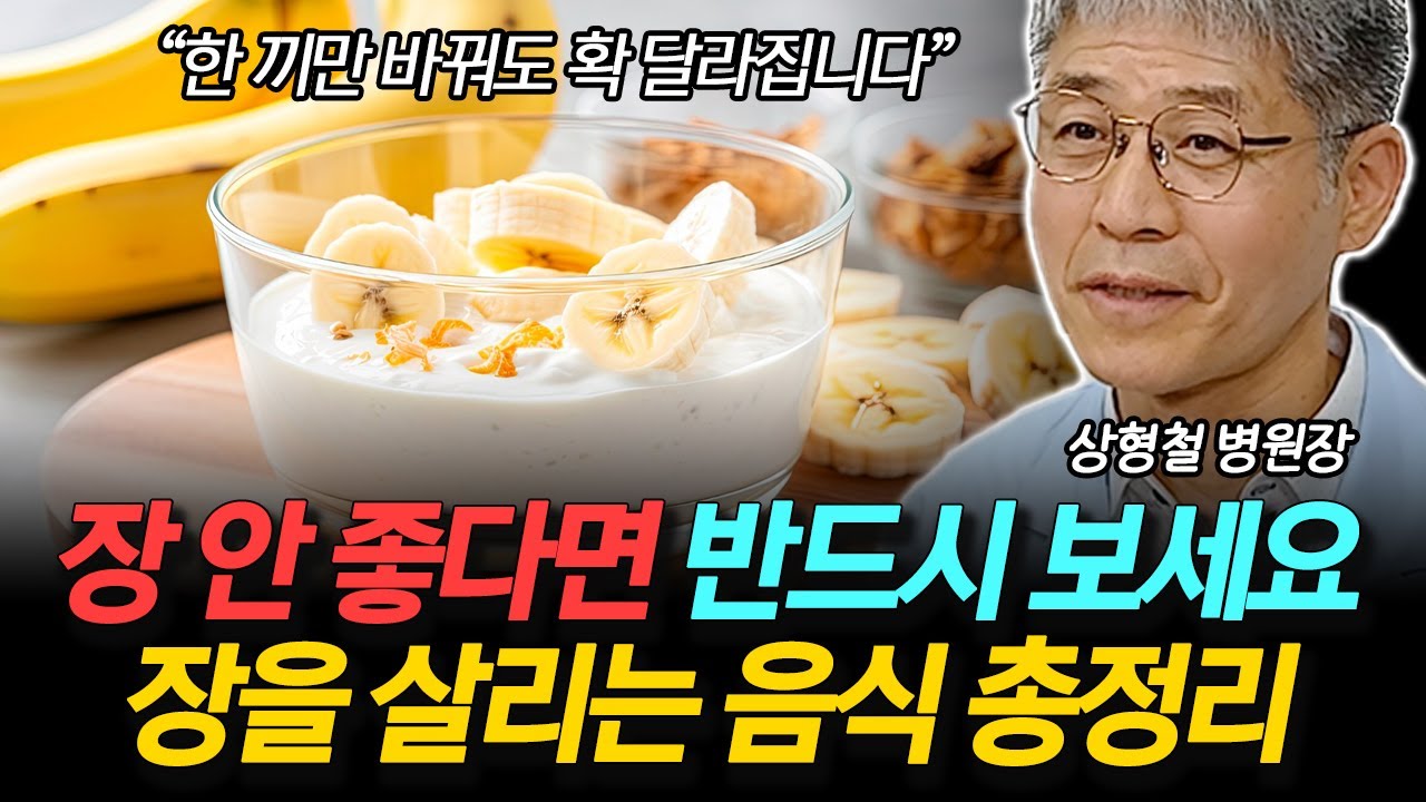 '하루 한 끼만 바꾸면 장이 살아납니다' 장 건강을 위해 먹으면 좋은 음식 총정리!