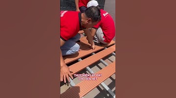 Thi công sàn gỗ nhựa ngoài trời cho sân thượng siêu đỉnh