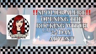 🚨SPOILER ALERT🚨 OPENING ALL OF THE 24 DAY ADVENT CALENDAR FROM @therockingwitch 👀