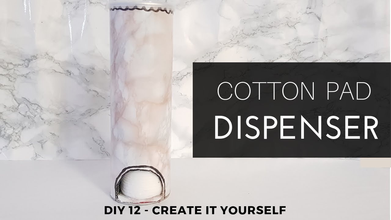 DIY 12 COTTON PAD DISPENSER YouTube