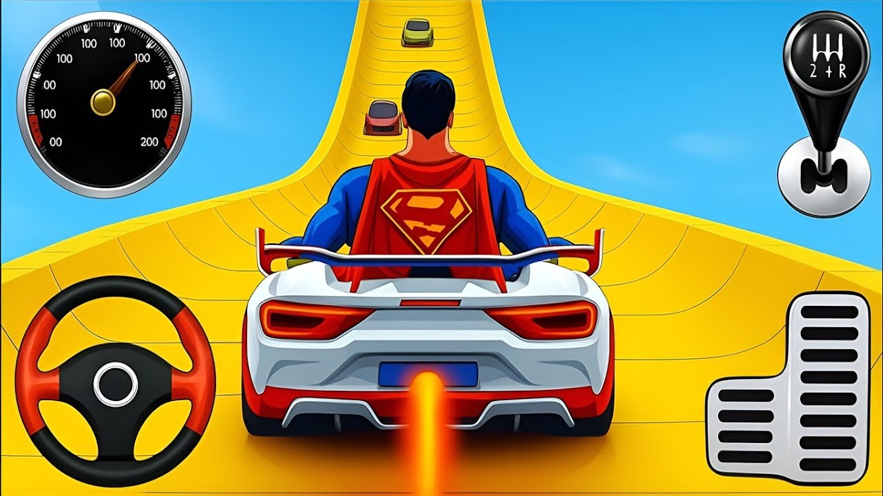 Ultimate Mega Ramp GT Car Stunt Racing Master 3D - Android Gameplay 