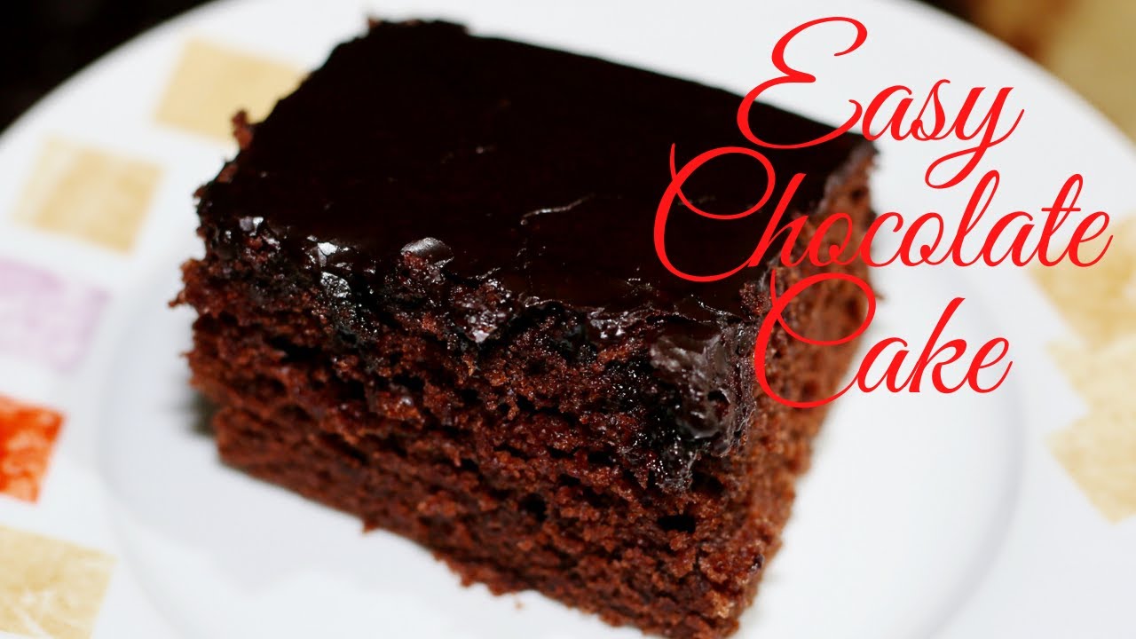 Super Soft and Moist Easy Chocolate Cake : Cake Recipe - YouTube