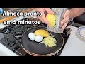 Apenas batatas e 2 ovos, você fará em 5 minutos! seu almoço