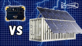 Solar Showdown: $450K Hybrid Shipping Container vs. $1300 Pecron Battery Pack by The Container Guy 26,696 views 4 months ago 13 minutes, 53 seconds