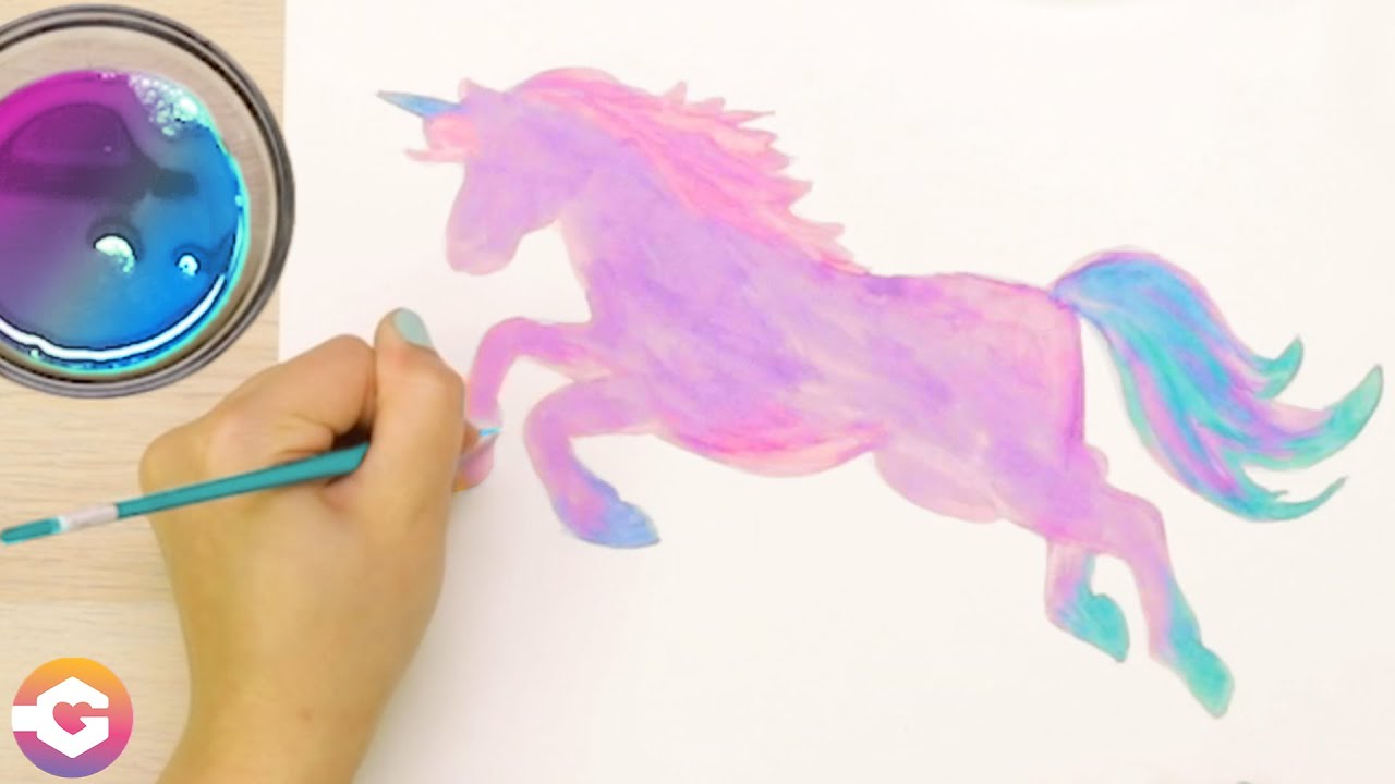How to Draw & Paint a Color Changing Unicorn Using Cabbage + Vinegar ...