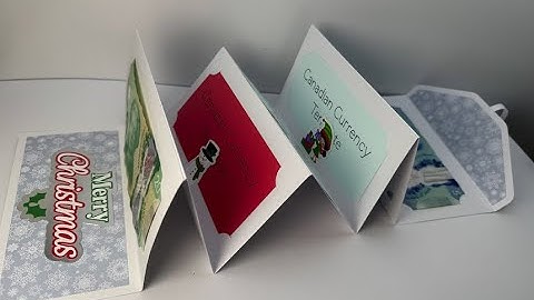 Money Accordion Fold Card