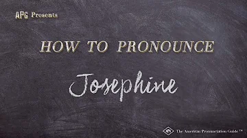 How to Pronounce Josephine (Real Life Examples!)