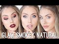 3 EASY Eyeshadow Looks with ONE PALETTE // NATURAL, SMOKEY &amp; GLAM Makeup Tutorial