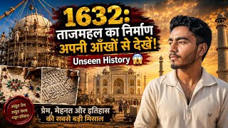 1632: ताजमहल का निर्माण अपनी आँखों से देखें! | Unseen History 😱 ( taj mahal volg Ai)#tajmahal #vlog