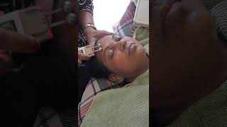 D- Tan Facial with Galvnic machine #rome #facials#facialtreatment #shorts#shortvideo