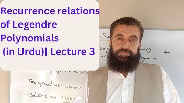 Recurrence relations for Legendre Polynomials | Recurrence Relation Of Legendre Polynomials