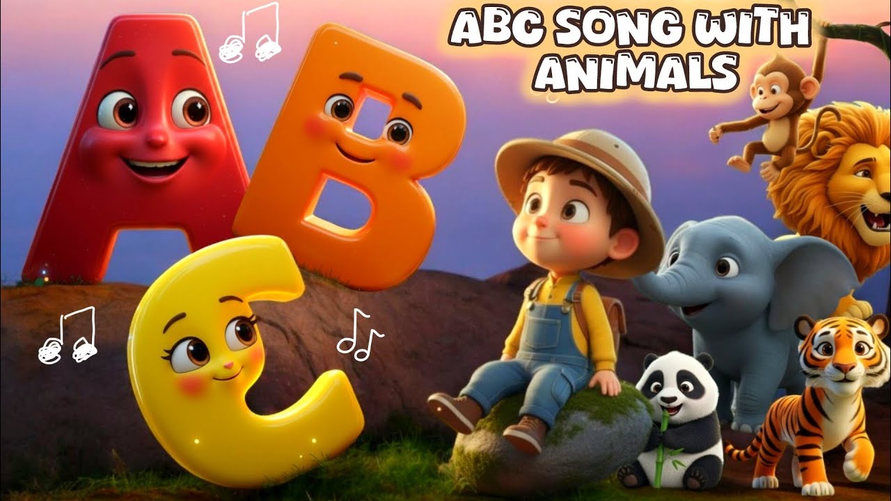 🎵📚ABC Song for Kids & Toddlers🌈 Learn Fun Alphabet A to Z With Animals ...