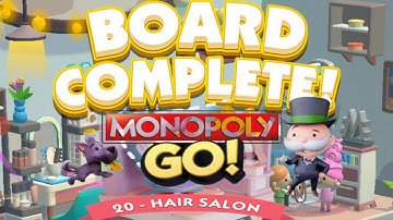 COMPLETE BOARD HAIR SALON !! MONOPOLY GO