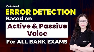 ERROR DETECTION BASED ON ACTIVE & PASSIVE VOICE | FOR ALL BANK EXAMS | BY SABA MA