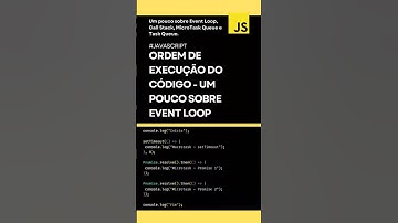 Como o JS lê seu código? entenda a sequência de execução e um pouco sobre event loop do #javascript