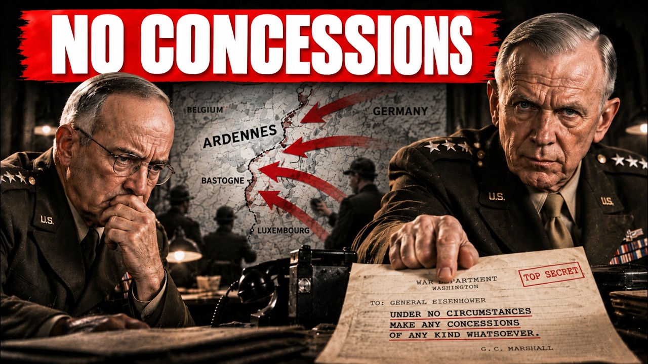 The Map That Terrified Omar Bradley - Marshall’s 1 Order That Saved Europe