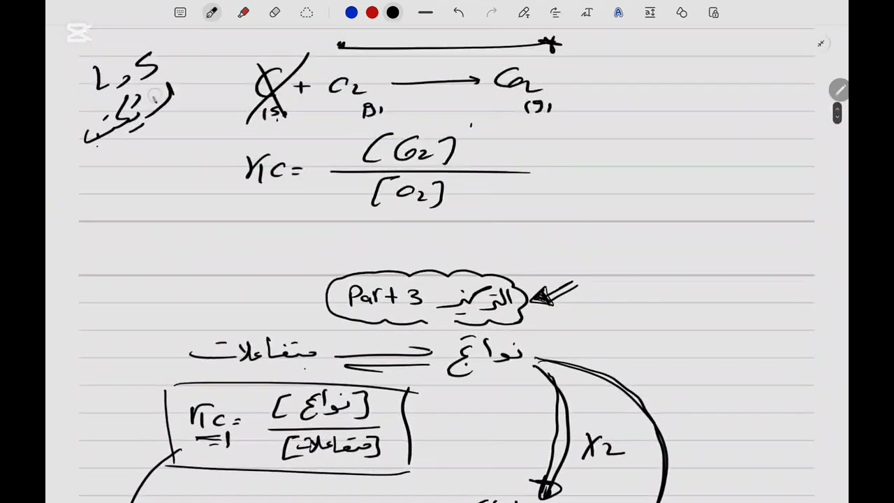 العوامل المؤثره على معدل التفاعل الكيميائى ٣ (التركيز ٣)