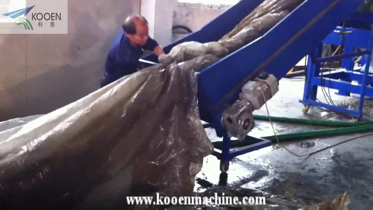 KOOEN 500kg/h LDPE agriculture film washing recycling machine