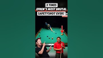 Efren Reyes Teaches His Opponent How to Play the Same Safety Shot!