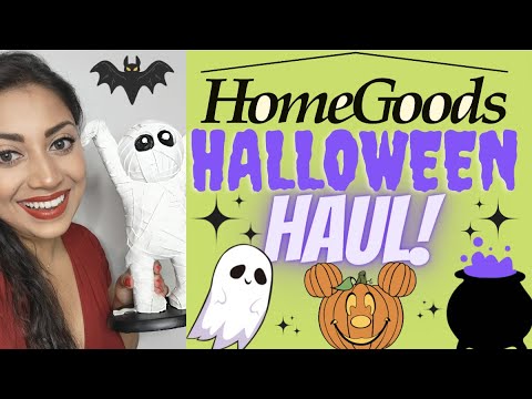 ANOTHER HomeGoods Halloween Haul! - YouTube