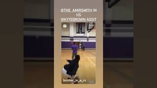 Amire Smith Ex NBA Joe Smith son in HS and my son Kyle with the assist Content
