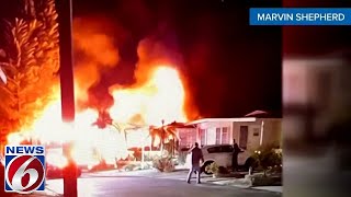 3 killed when plane crashes into Florida home, erupts in flames