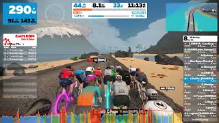 Can I keep up with a Pro on Zwift's Volcano KOM?