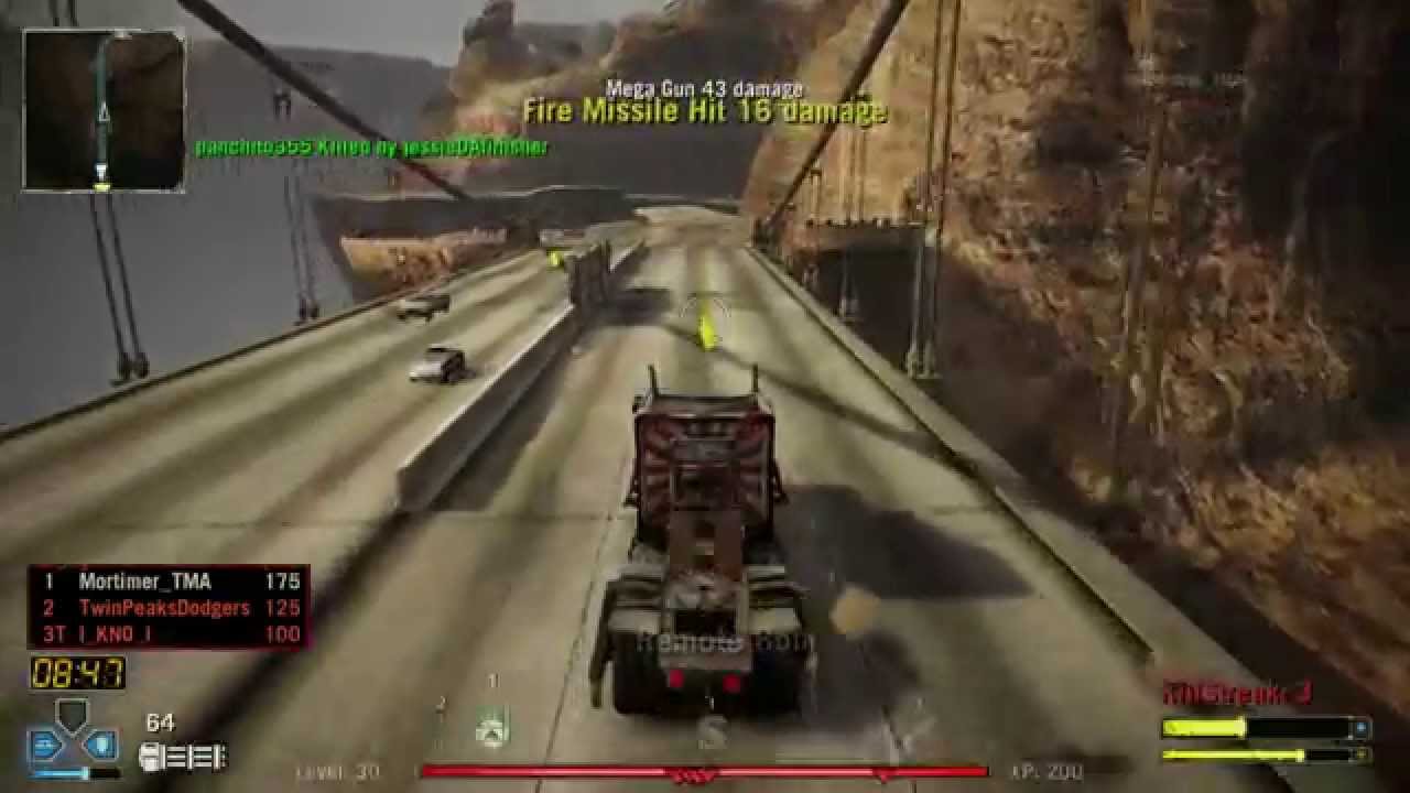 [Twisted Metal / PS3] Deathmatch Online: 5 Minute Highlights - Darkside in Diablo Pass (1440p)