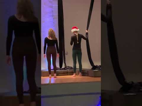 Katie & Maili’s Aerial Silks performance Christmas 2020