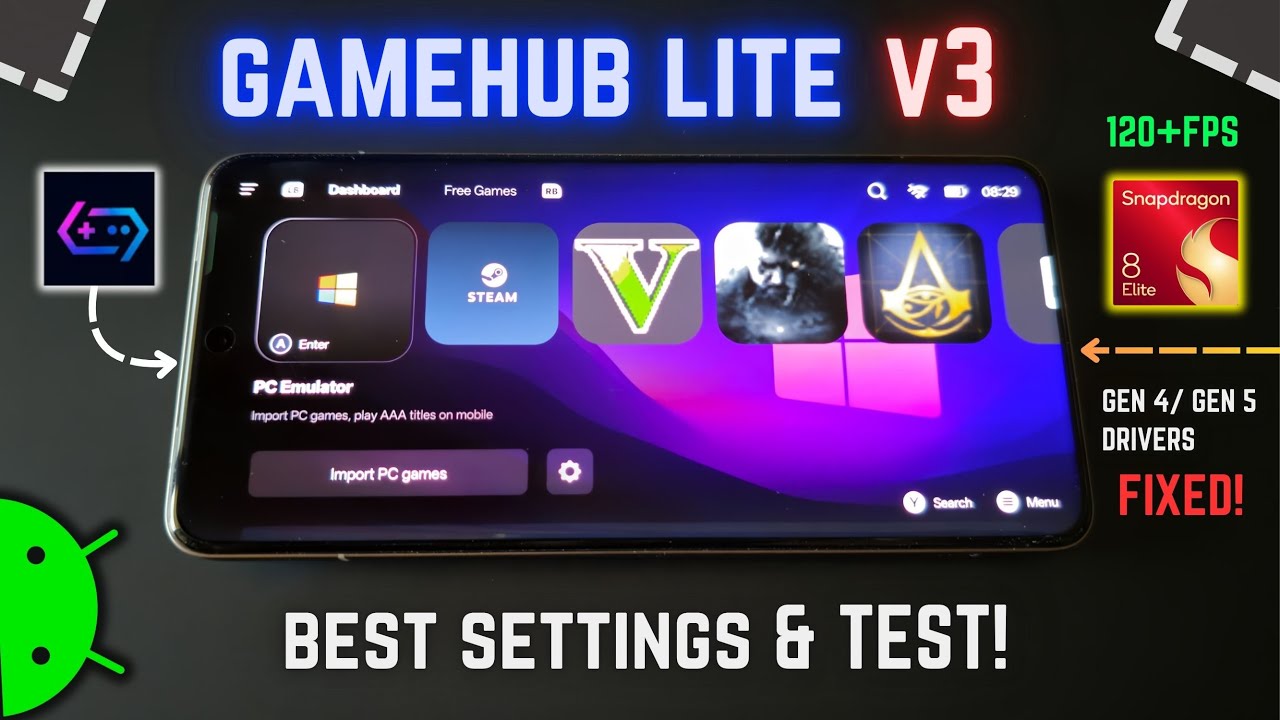 Новое обновление GameHub Lite V3 — значительный прирост производительности!