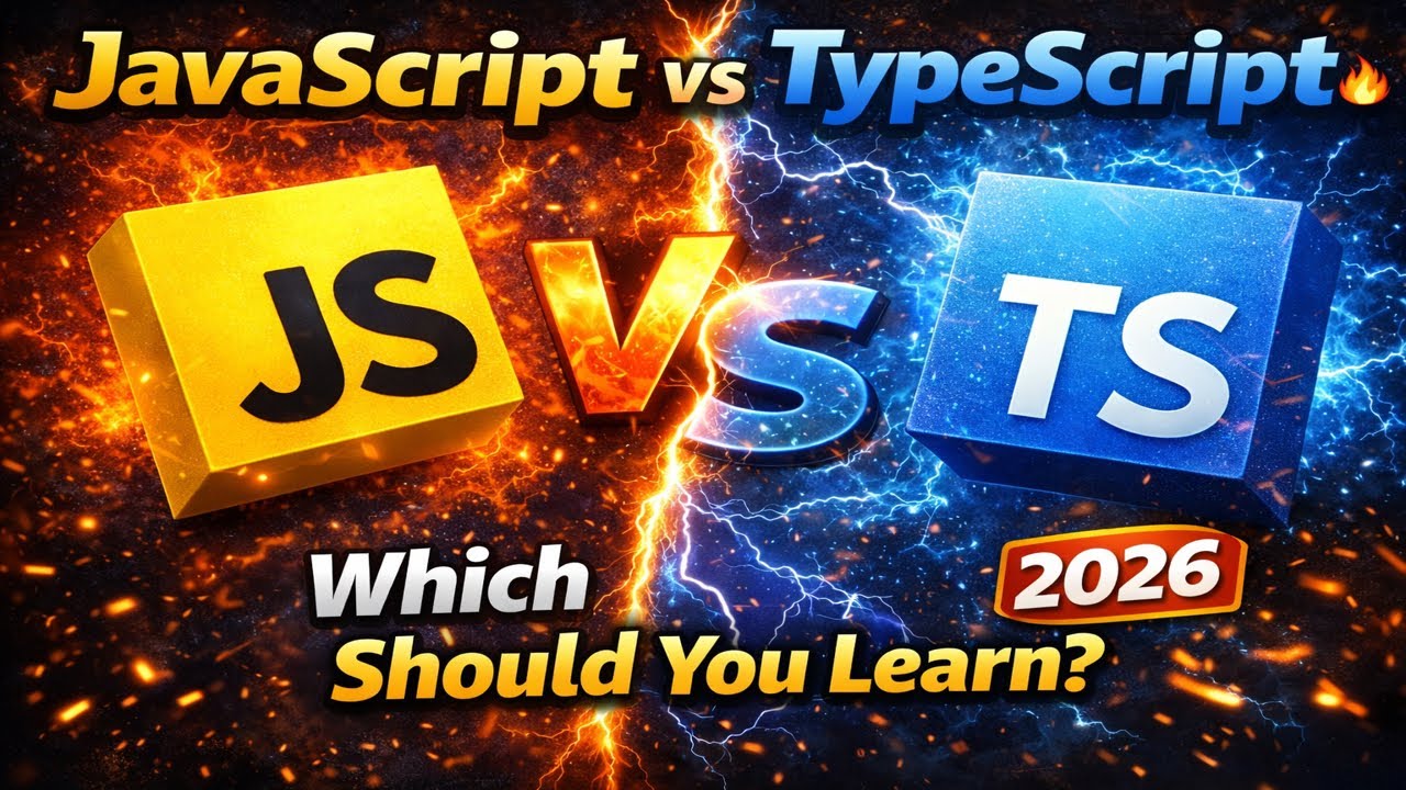 JavaScript vs TypeScript 🔥 | Which One Should You Learn in 2026? - YouTube