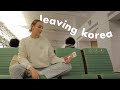 I&#39;m leaving Korea (for a little bit) ✈️ heart to heart, moving abroad guilt, vacation &amp; cafe day
