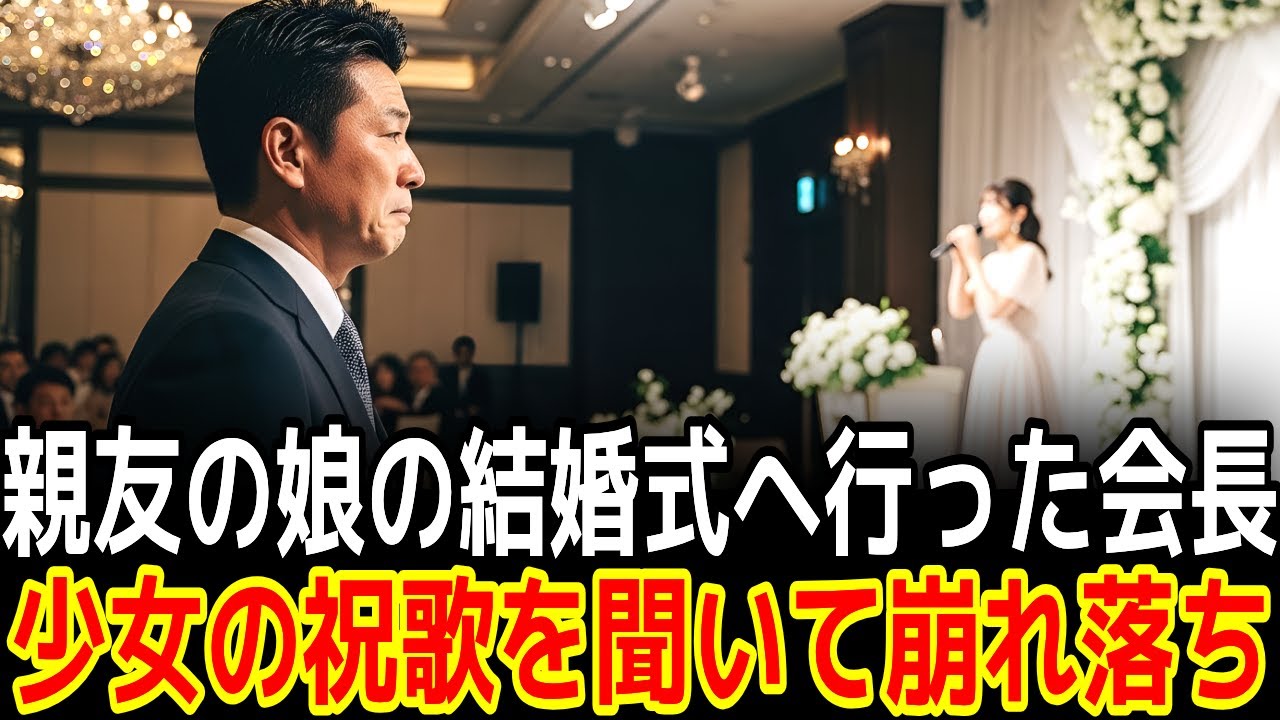 親友の娘の結婚式へ行った会長少女の祝歌を聞いて崩れ落ち|感動の実話|衝撃の逆転劇|人生ドラマ|