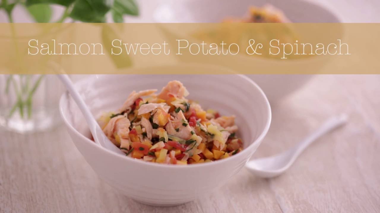 Annabel's Salmon, Sweet Potato & Spinach Mash YouTube
