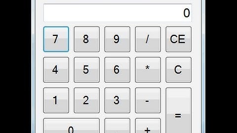 Visual Studio WinForm Windows Calculator Tutorial Example (C#)