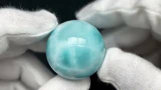 鑑別書付き】ラリマー スフィア 31mm No.13【1点もの】 / 60-47