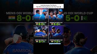 India dominates the rivalry talk with a strong record on the field 🗿🏏 || #shortfeed #viralvideo