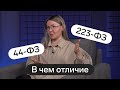 Чем отличается 44-ФЗ от 223-ФЗ