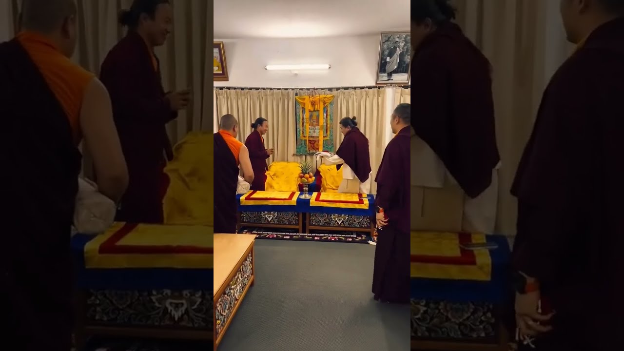 His Holiness Dujom Yangsi and His Holiness Tertoen Drukdra Dorji Yangsi